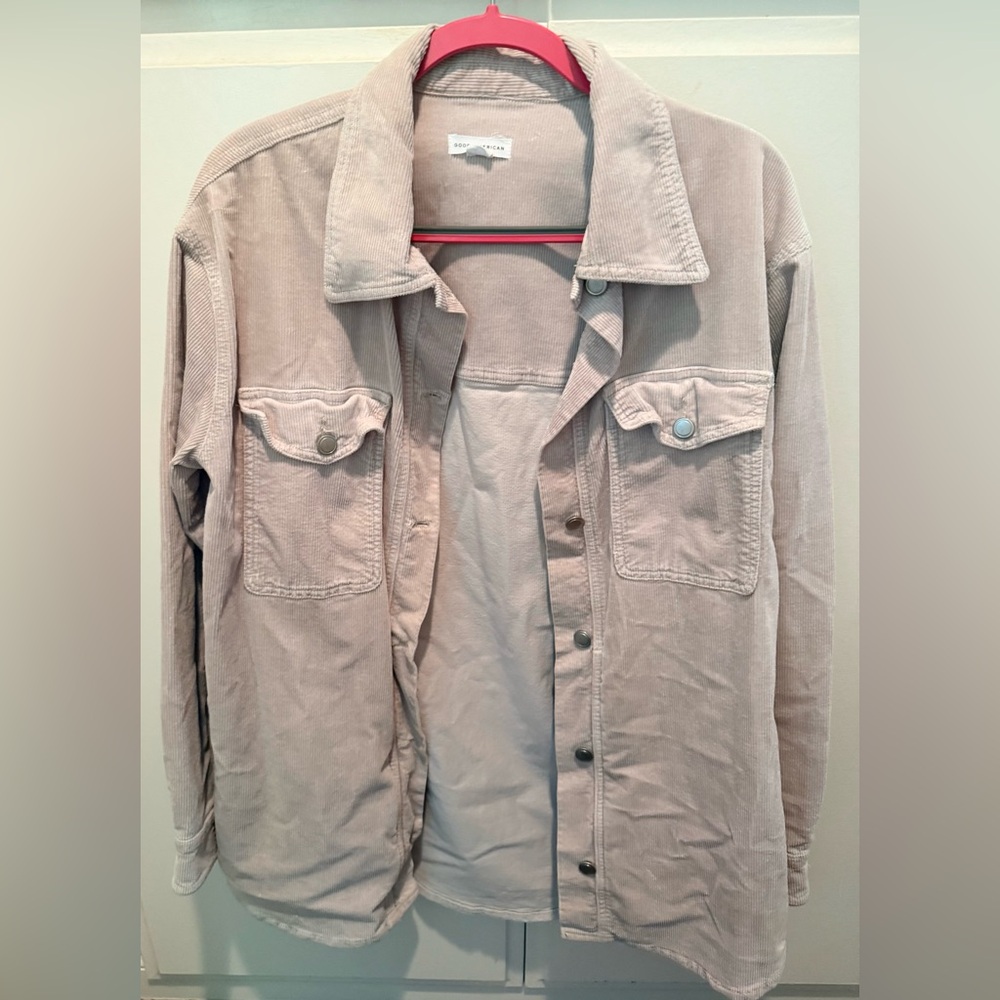 Good American Beige Utility Jacket